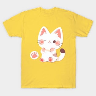 Cute Cat Winking T-Shirt